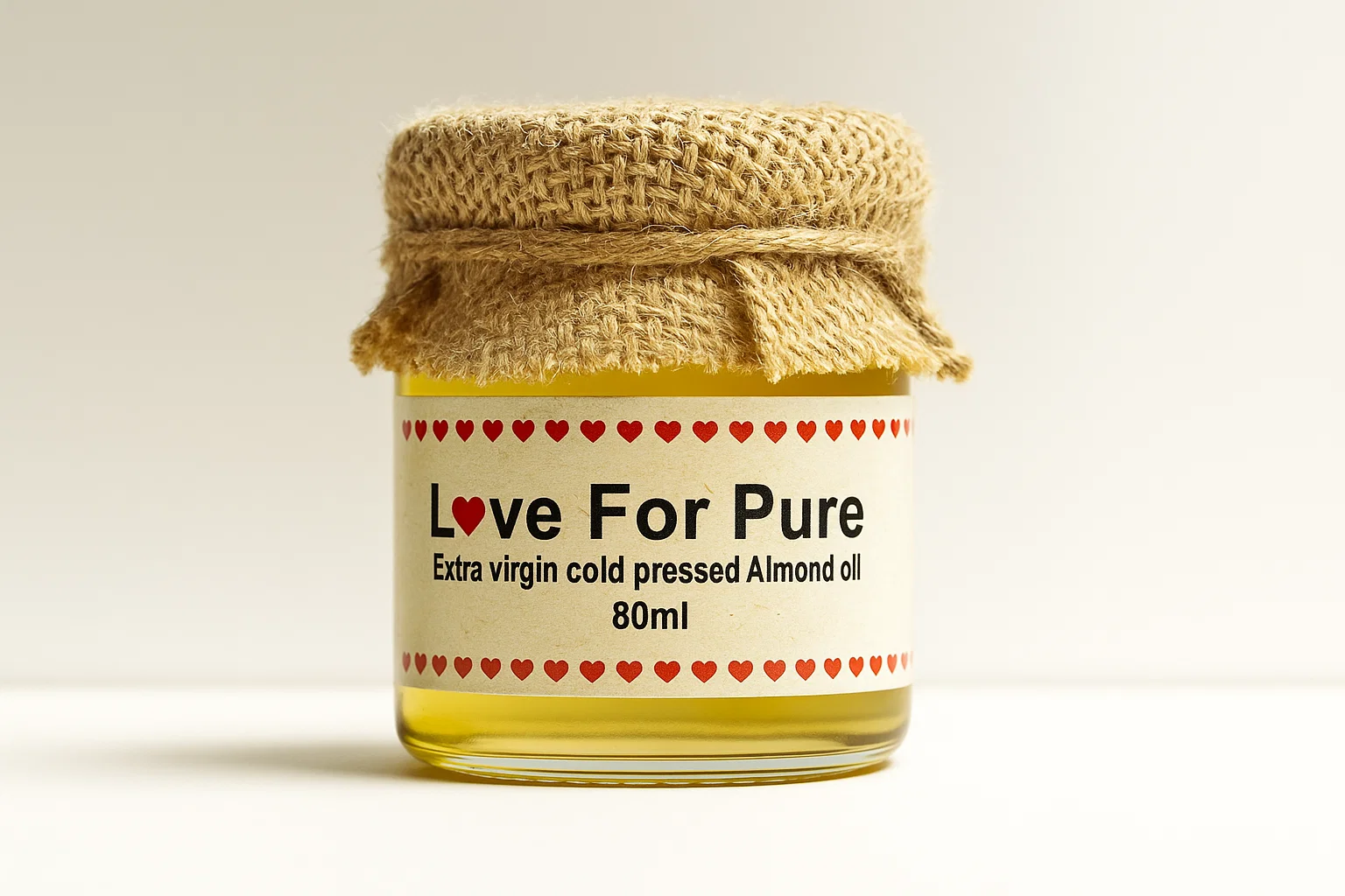 Love For Pure – Extra Virgin Cold Pressed Almond Oil (80 ml)