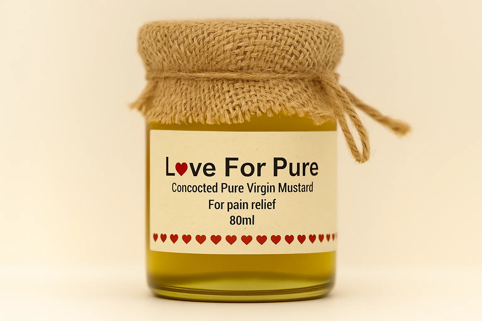 Love For Pure – Concocted Pure Virgin Mustard Oil for Pain Relief (80 ml)